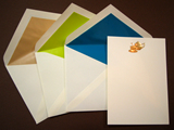 洋２二重封筒コットン＋きれいな色の中封筒